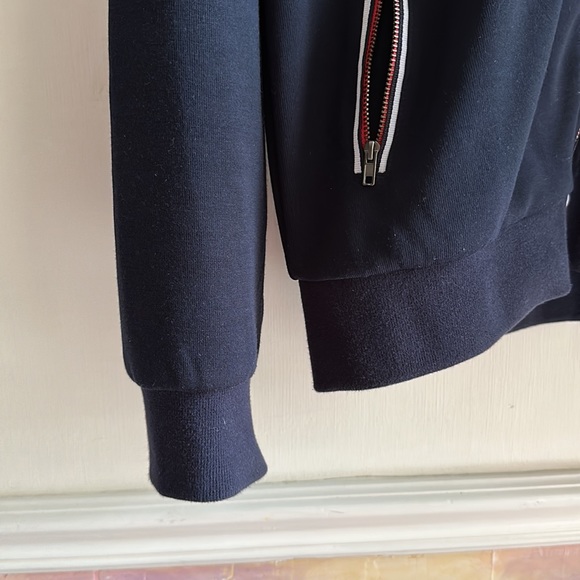 ZARA MAN sweater jacket medium navy blue NOT AVAILABLE - Picture 5 of 6